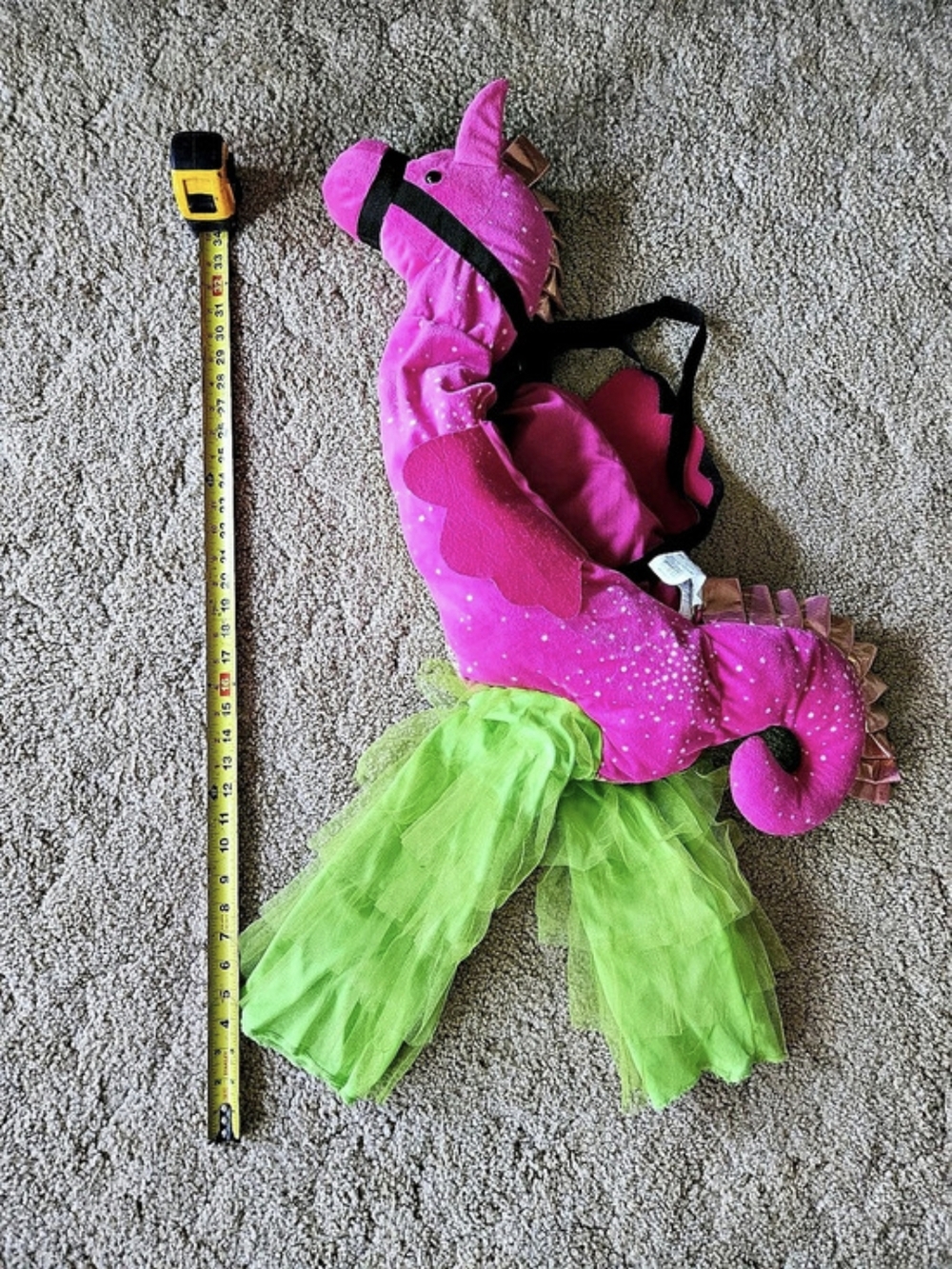 Kids Shimmer Seahorse Ride-On Costume